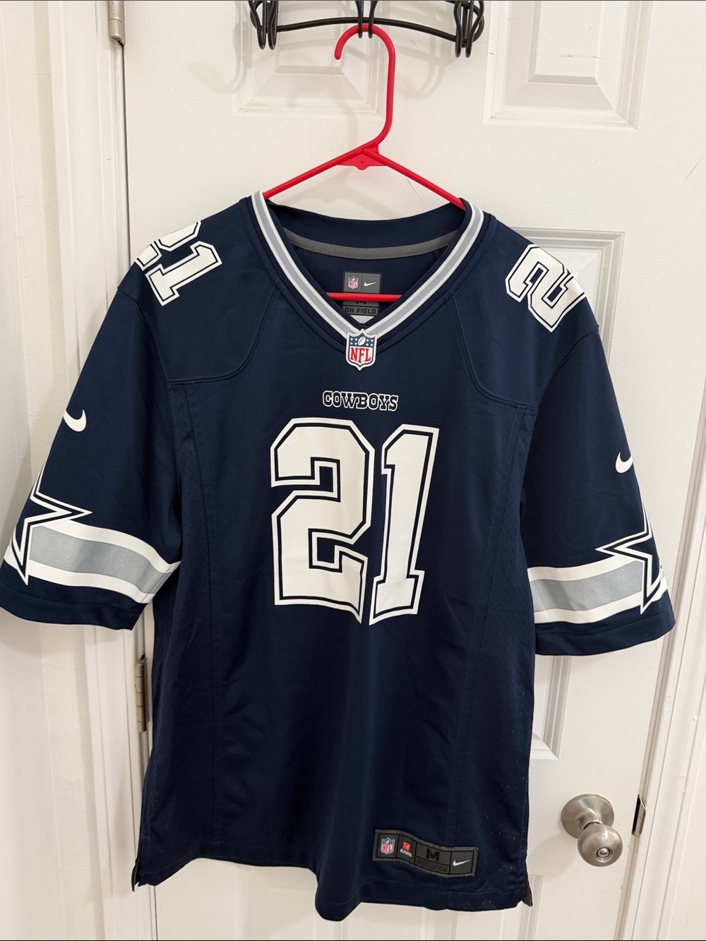 Nike Navy & White Mens Dallas Cowboys #21 Football Jersey Size Medium